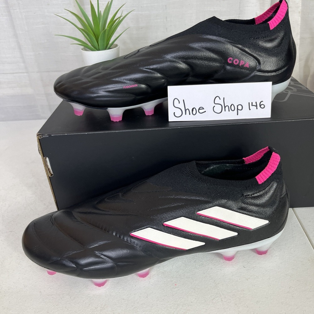 ✅ $280 Adidas Copa Pure+‎ FG Soccer Cleats Black Pink Men's Size 10 | HQ8895